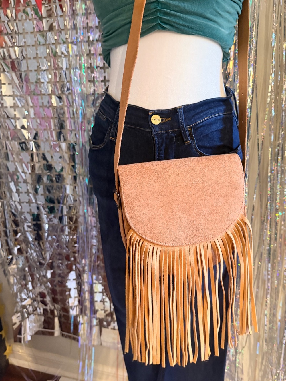 THE STEVIE
Every gold dust woman needs a little suede…